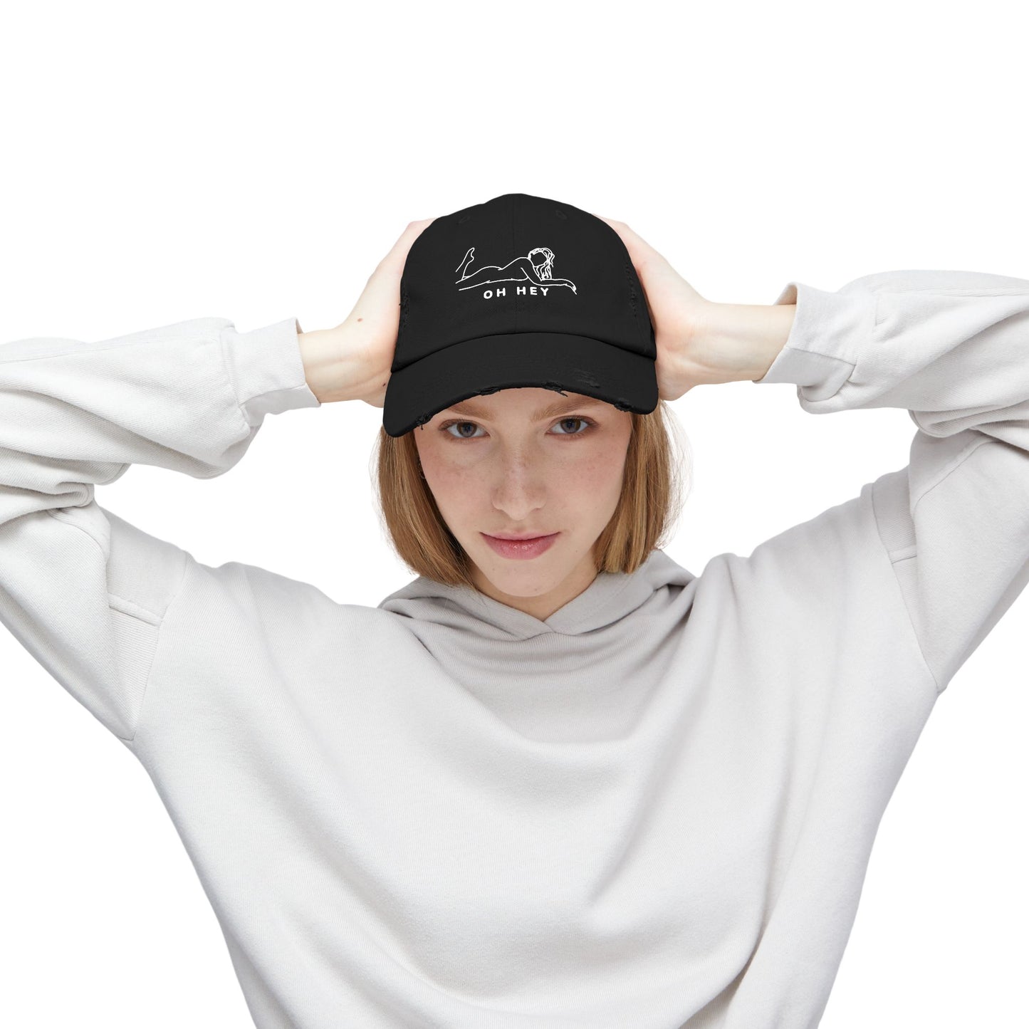 Flirty Distressed Cap