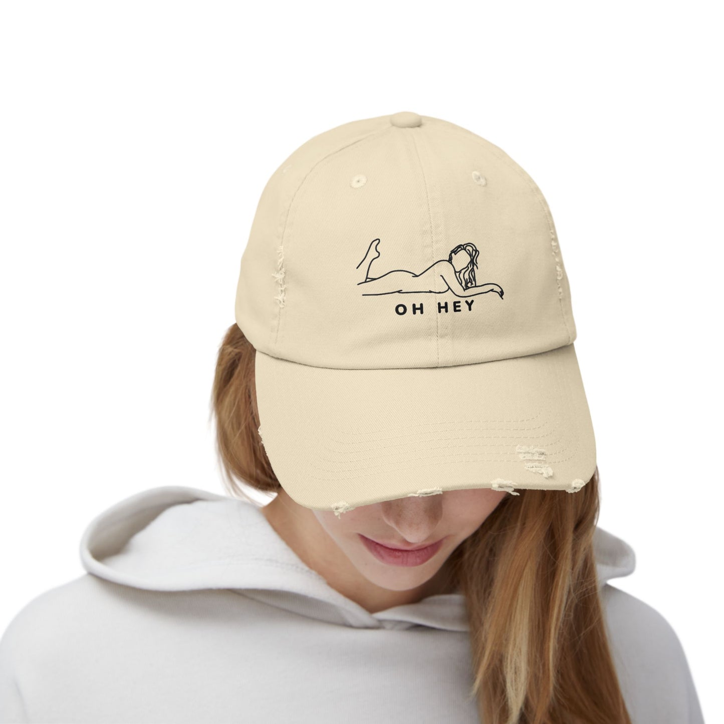 Flirty Distressed Cap