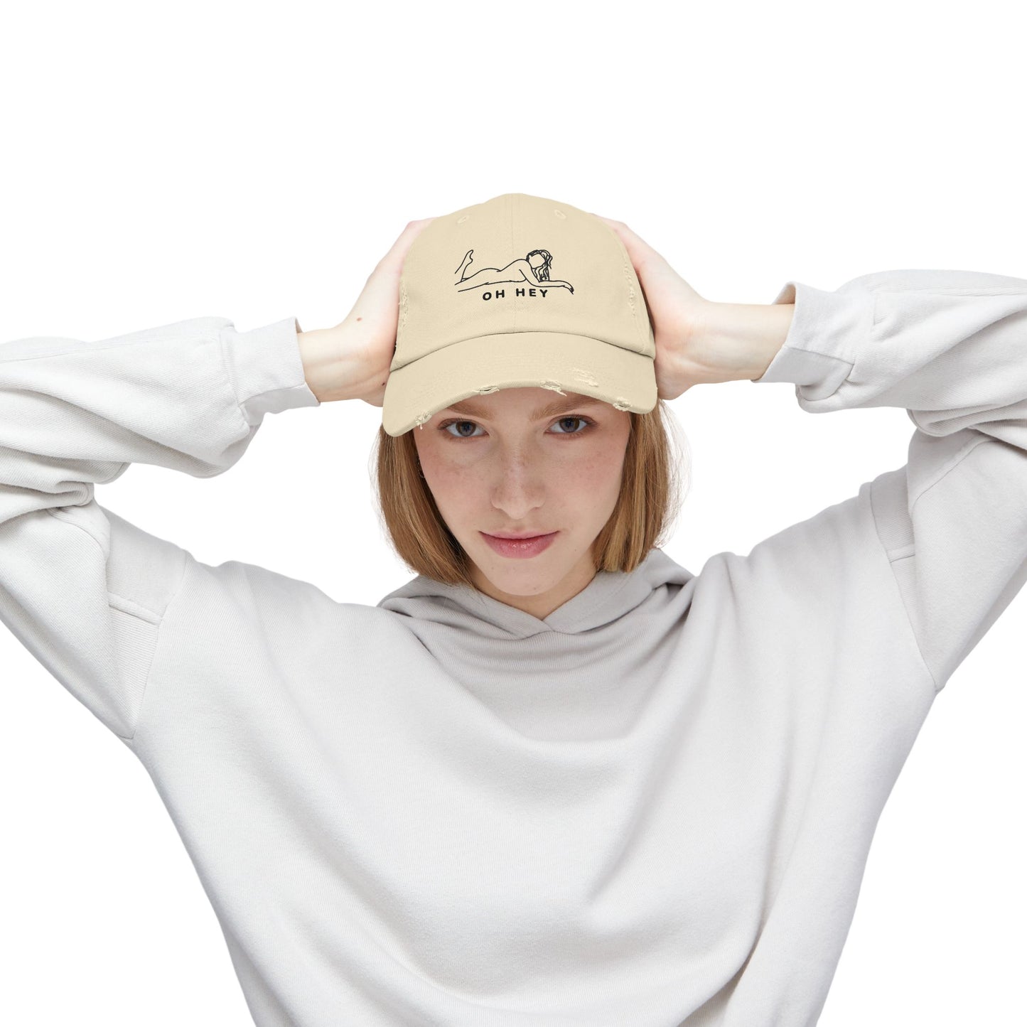 Flirty Distressed Cap