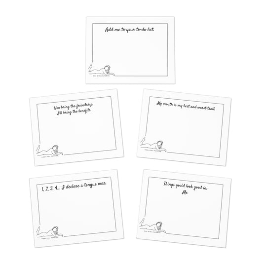 Flirty Note Cards (Multi-Design, 5-Pack)
